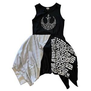 Star Wars Rebel Alliance Sleeveless Tank Handkerchief Skirt Kids Skater Dress L